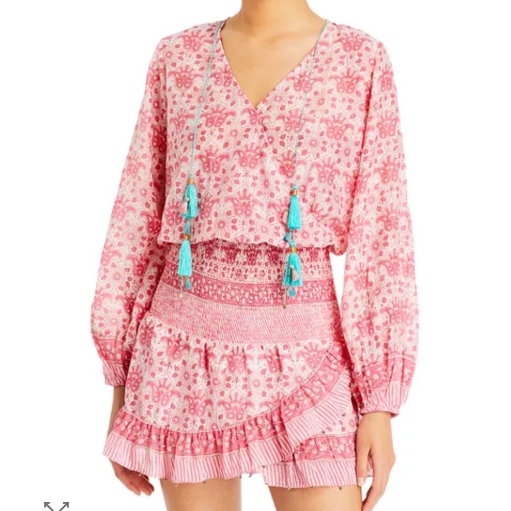 NWT ✨ BELL ‘Evelyn Mini Dress’ Silk & Cotton Resortwear Mini Size Small $322